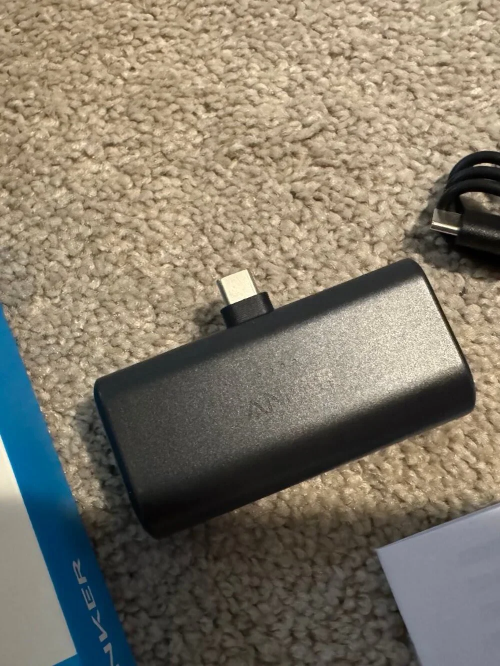 Anker A1653 Nano 5000mAh Lightweight USB-C Charger Power Bank Battery Open Box